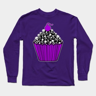 Skull Cupcake Long Sleeve T-Shirt